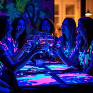 Neon Brush – Sip & paint i mörker