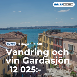 Vandring och vin Gardasjön